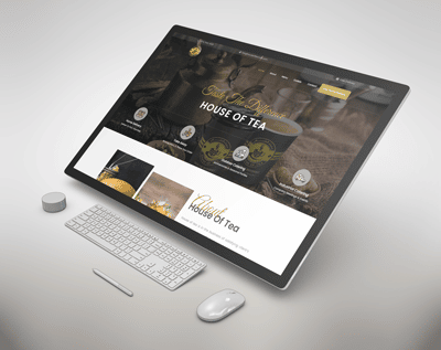 House of Tea Cafe - Work of freelance web designer in the UAE